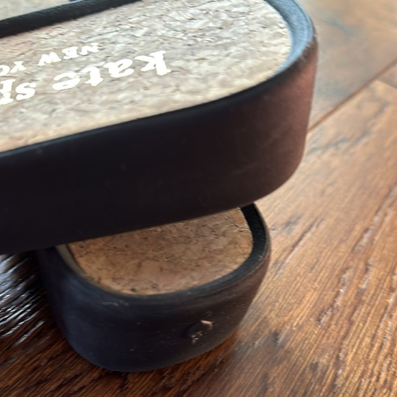 Kate Spade ♠️ size 8 slide sandals with cork, fabric and rubber EUC! - Picture 6 of 7